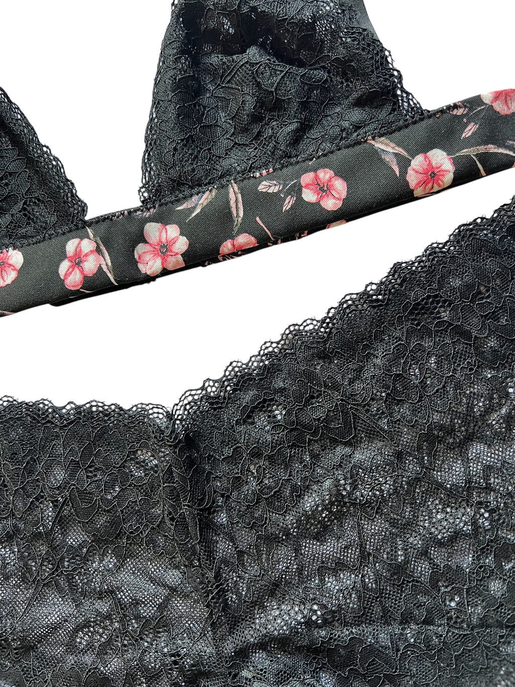 Set Bralette & Panties - Black Orchids